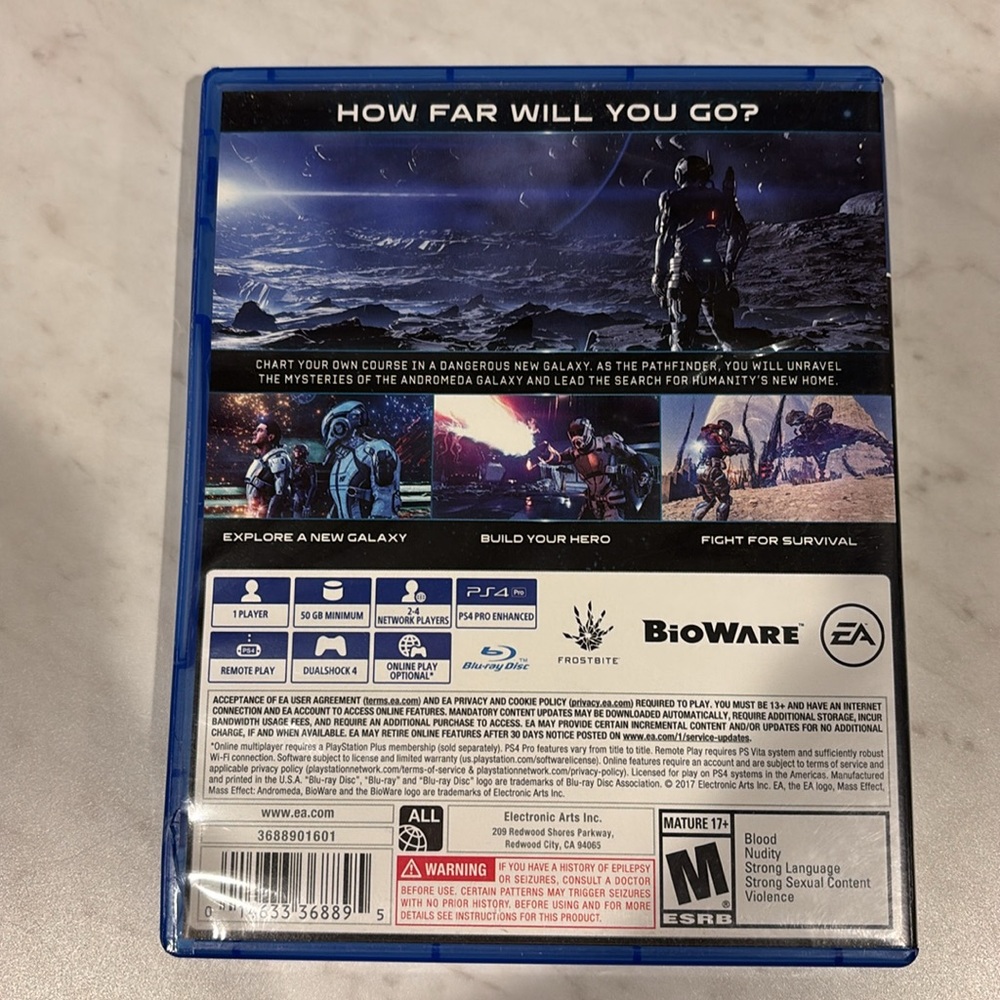 Sony PS4 Mass Effect Andromeda Video Game - Picture 2 of 5